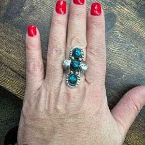 Native American Paua Shell and Sterling Silver Ring